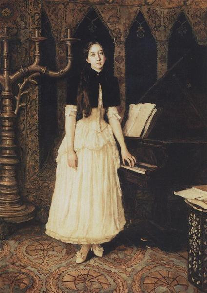 Portrait of elena prakhova 1894 xx the tretyakov gallery moscow russia